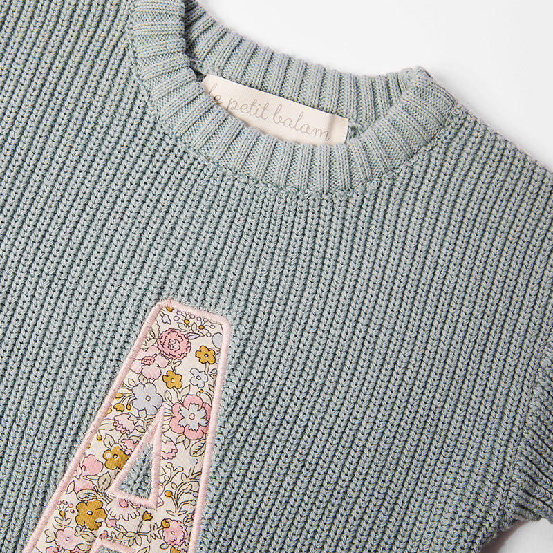 Baby Pullover Letter
