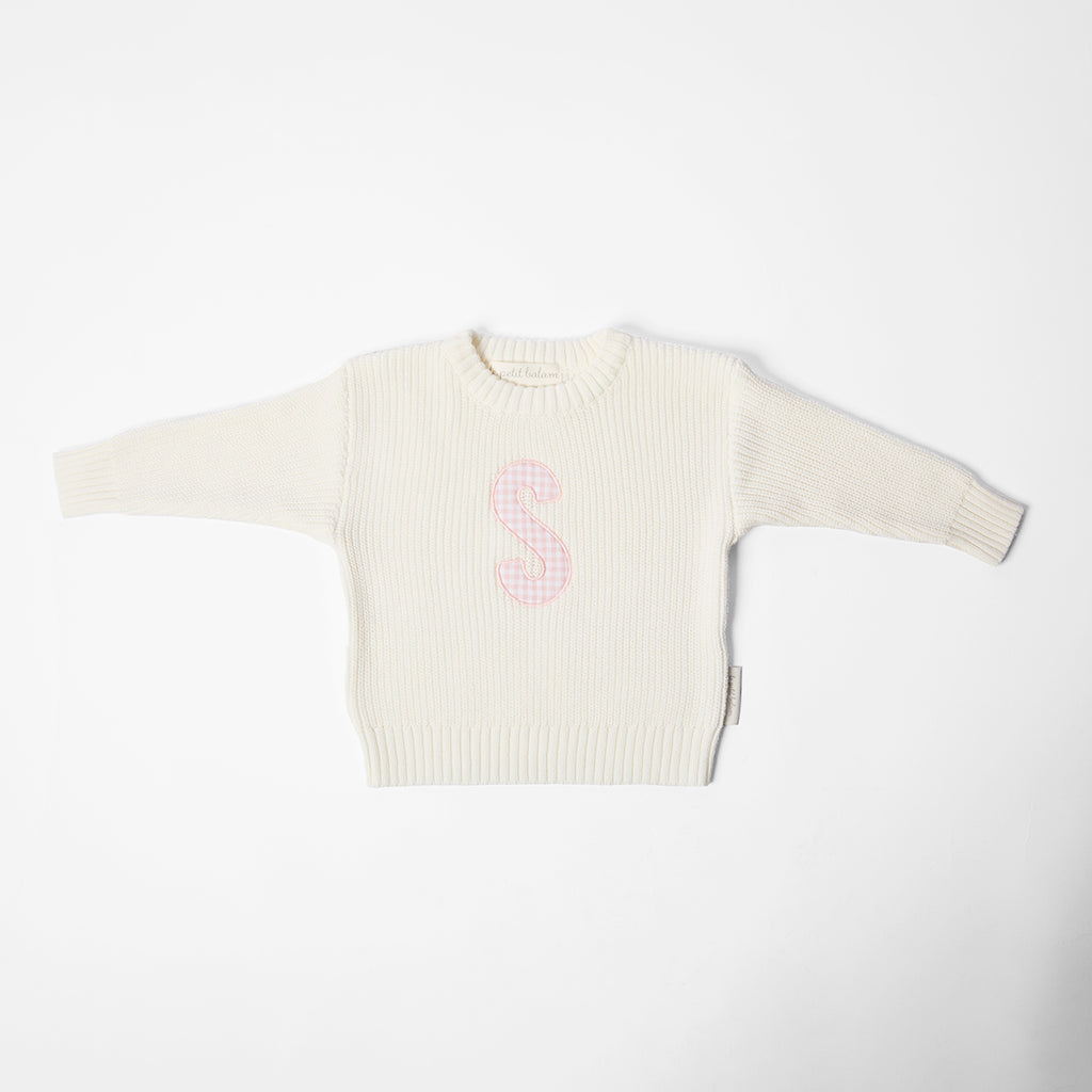 Baby Pullover Letter