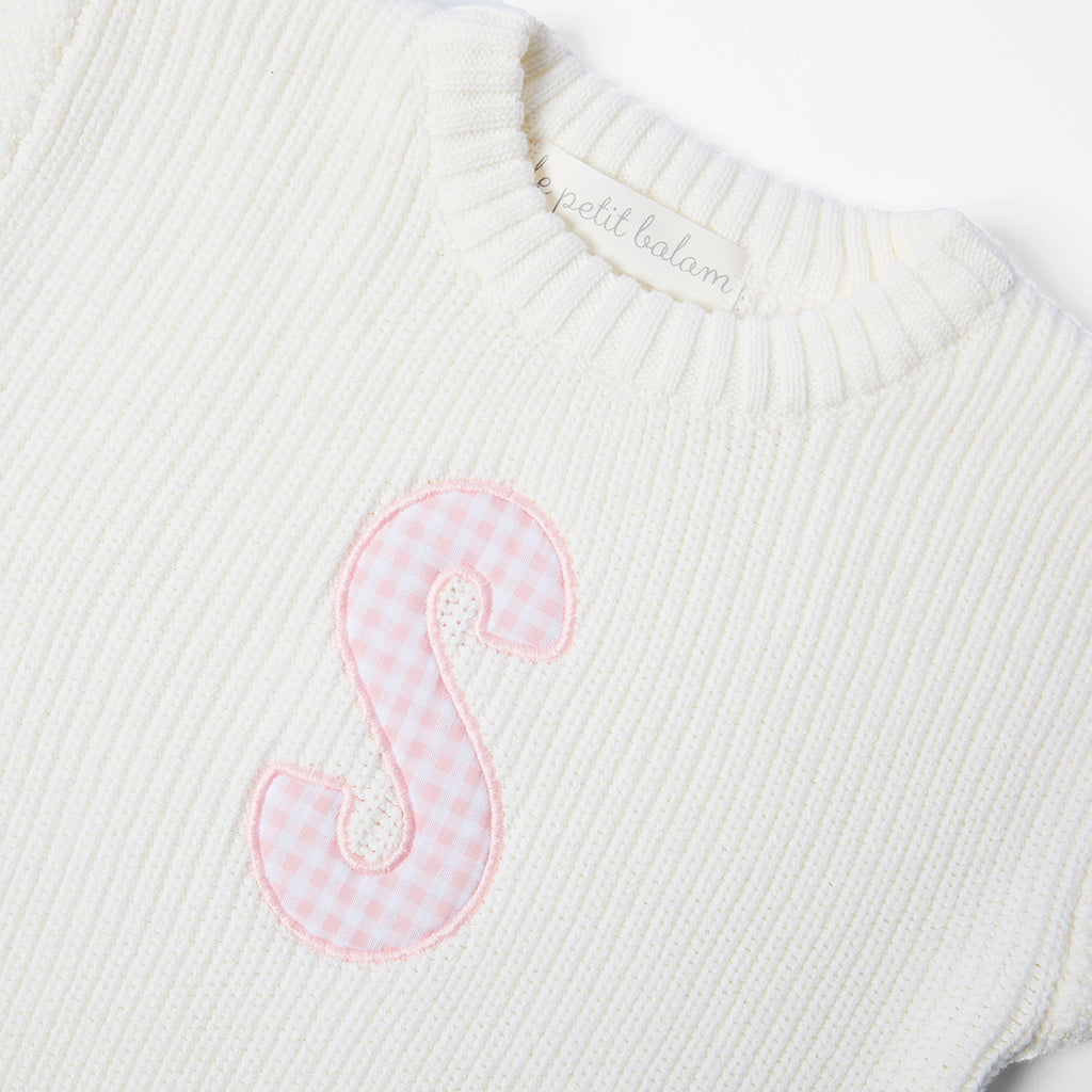 Baby Pullover Letter