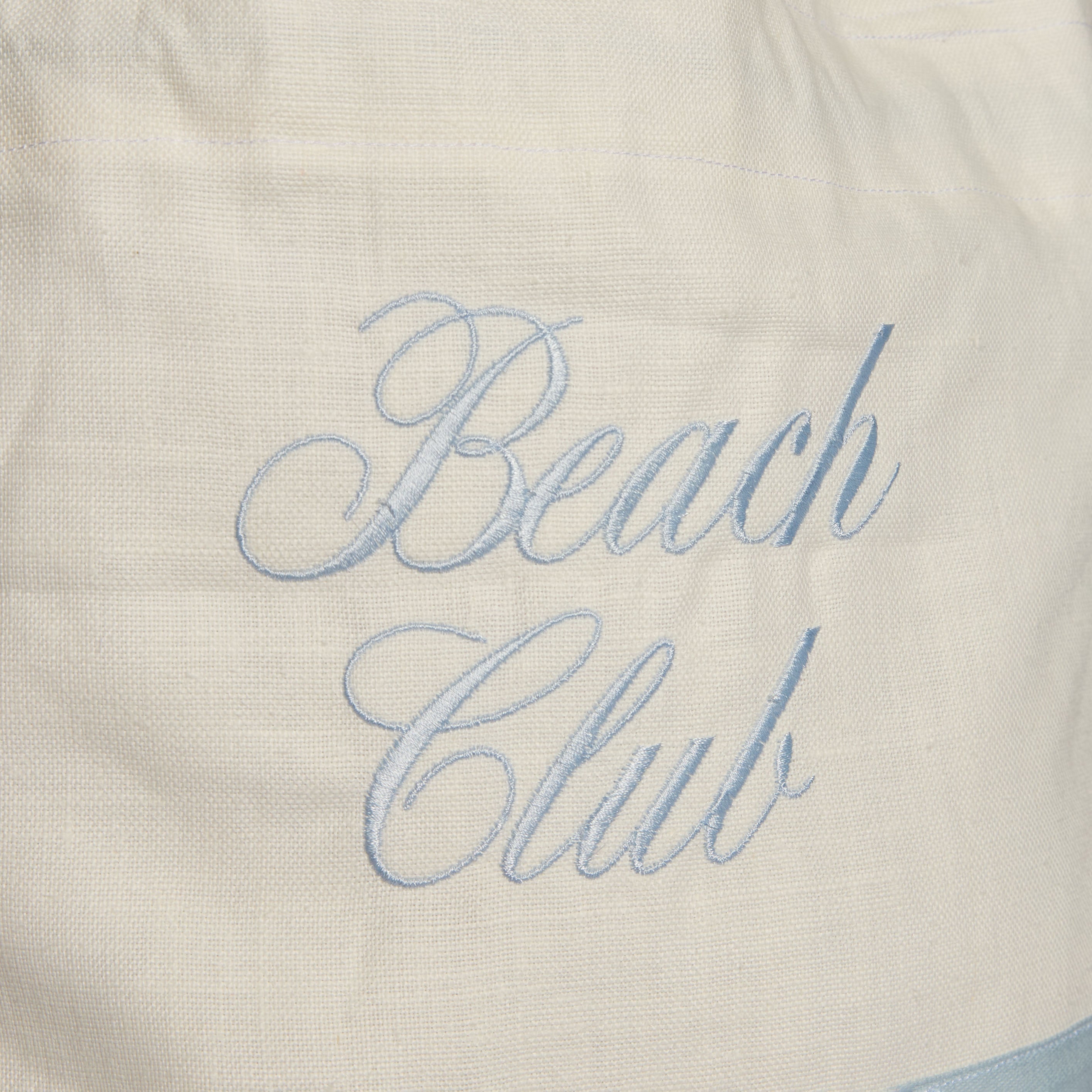 Mom Beach Club Linen Bag